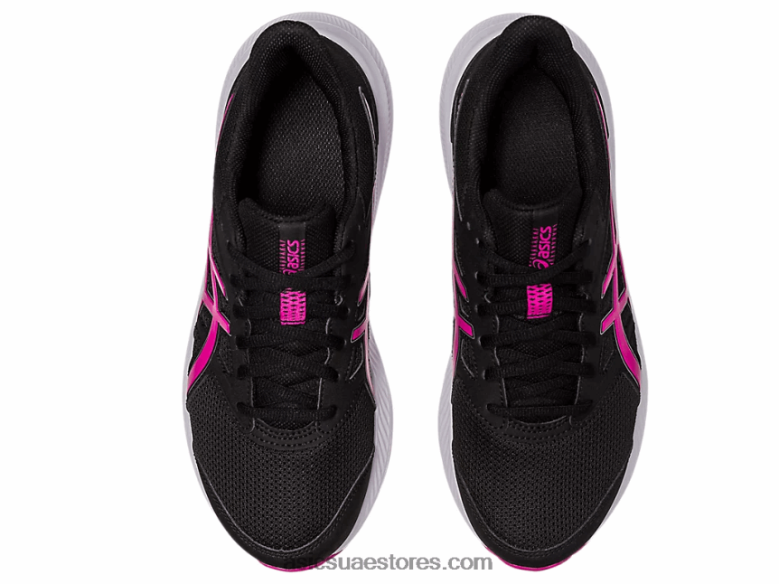 Asics الهذيان الأسود / الوردي هزة 4 واسعة 2N24DJ2582