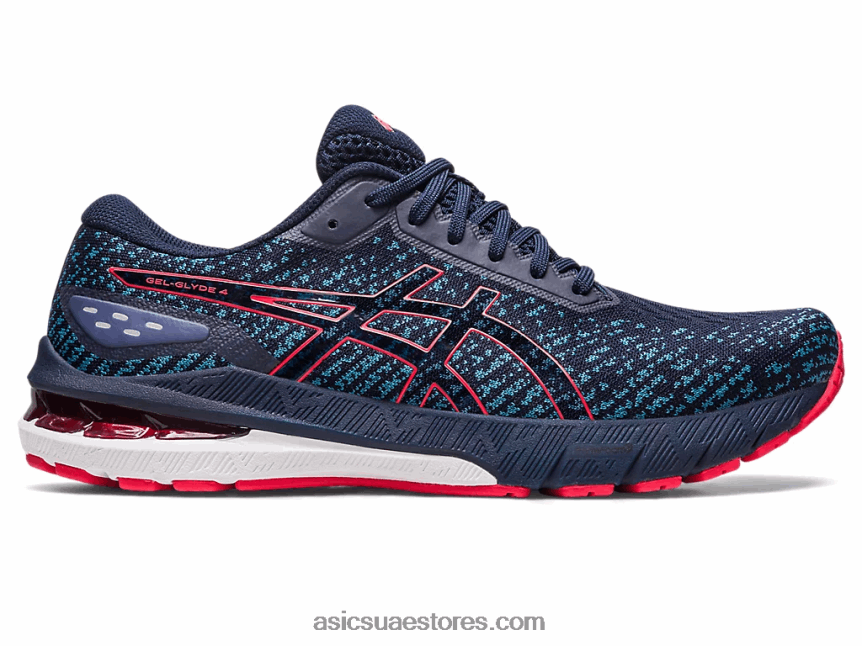 Asics منتصف الليل / أحمر كهربائي جل جليد 4 2N24DJ285