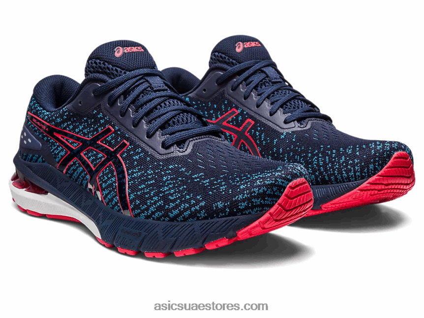 Asics منتصف الليل / أحمر كهربائي جل جليد 4 2N24DJ285