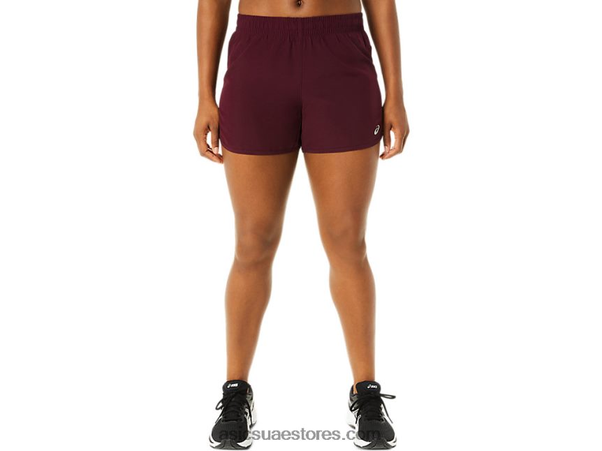 Asics المريخ العميق سرعة لايت للسيدات 4 بوصة قصيرة المدى 2N24DJ3712