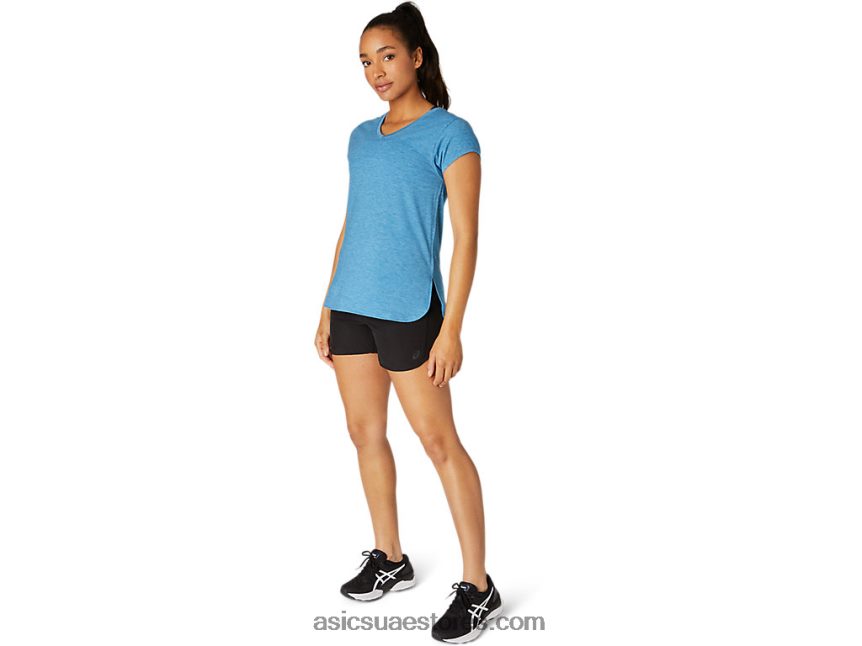 Asics أسود الأداء سرعة لايت للسيدات 4 بوصة قصيرة المدى 2N24DJ4099