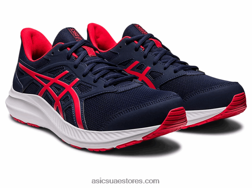 Asics منتصف الليل / أحمر كهربائي هزة 4 إضافية على نطاق واسع 2N24DJ455