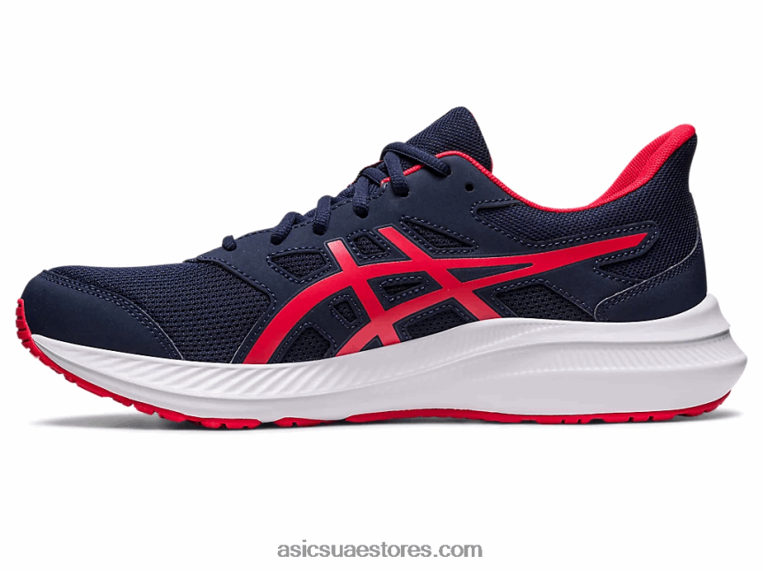 Asics منتصف الليل / أحمر كهربائي هزة 4 إضافية على نطاق واسع 2N24DJ455
