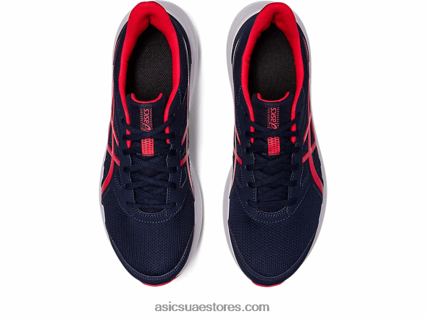 Asics منتصف الليل / أحمر كهربائي هزة 4 إضافية على نطاق واسع 2N24DJ455