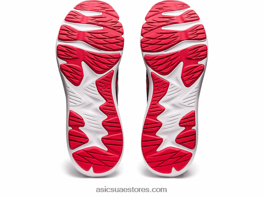 Asics منتصف الليل / أحمر كهربائي هزة 4 إضافية على نطاق واسع 2N24DJ455