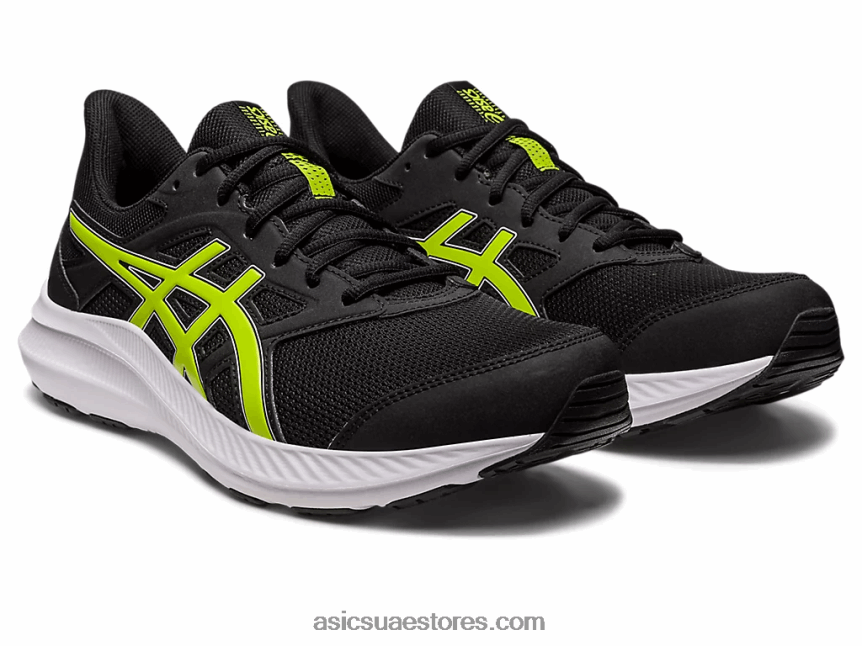Asics أسود / قشر الليمون هزة 4 2N24DJ544