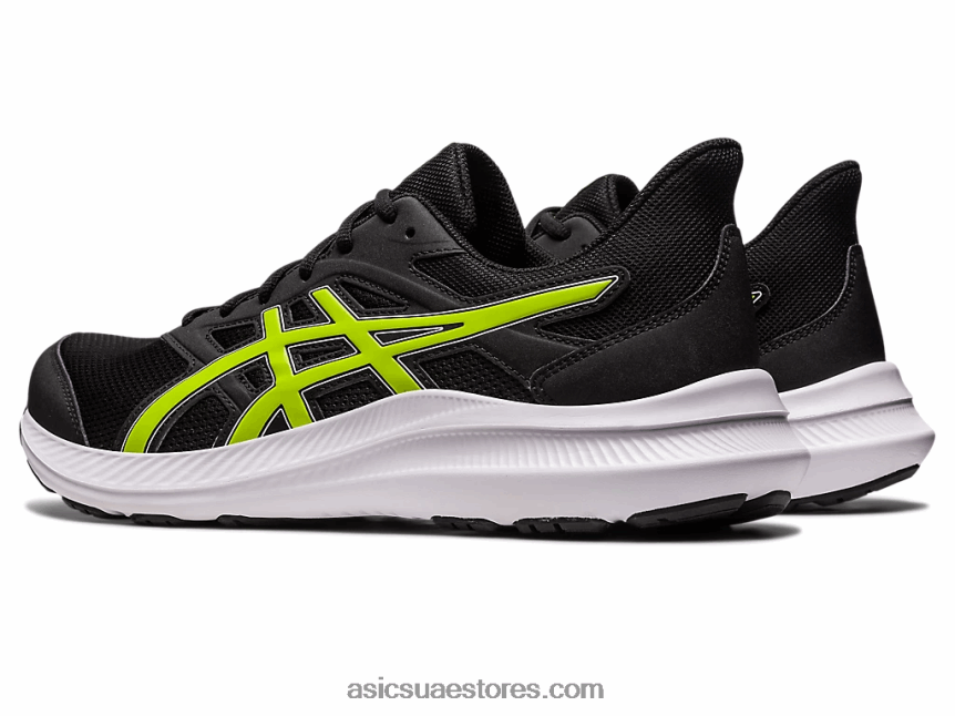 Asics أسود / قشر الليمون هزة 4 2N24DJ544