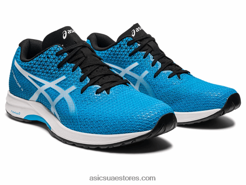 Asics الجزيرة أزرق / أبيض 4 lteracer واسعة 2N24DJ115