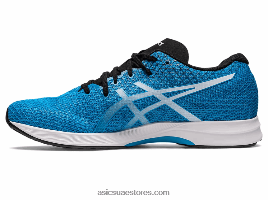 Asics الجزيرة أزرق / أبيض 4 lteracer واسعة 2N24DJ115