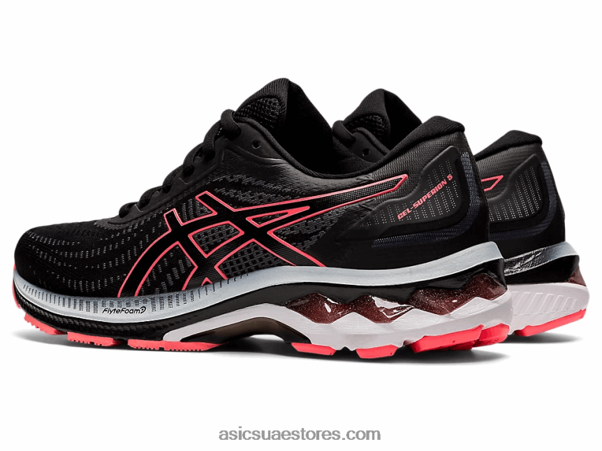 Asics أسود / مرجان مشتعل جل سوبريون 5 2N24DJ2606