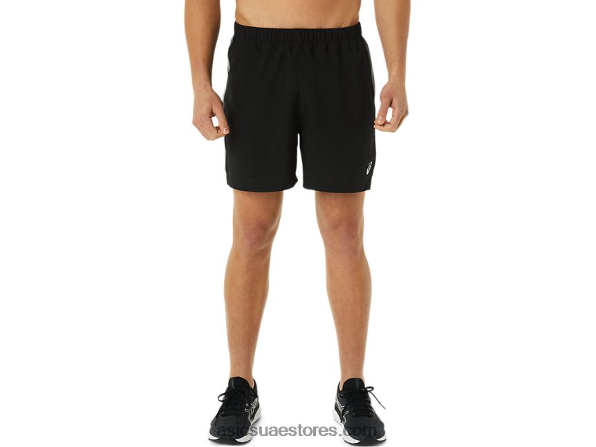 Asics أسود الأداء طقم جاهز 5 بوصة قصير للرجال 2N24DJ937