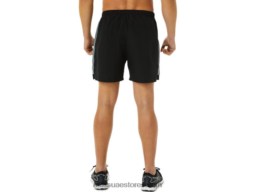 Asics أسود الأداء طقم جاهز 5 بوصة قصير للرجال 2N24DJ937