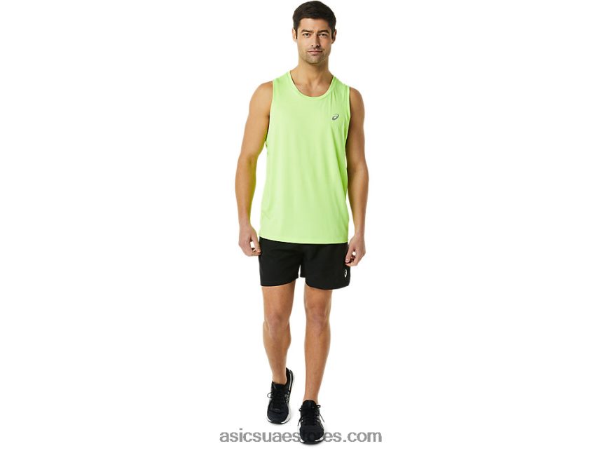 Asics أسود الأداء طقم جاهز 5 بوصة قصير للرجال 2N24DJ937