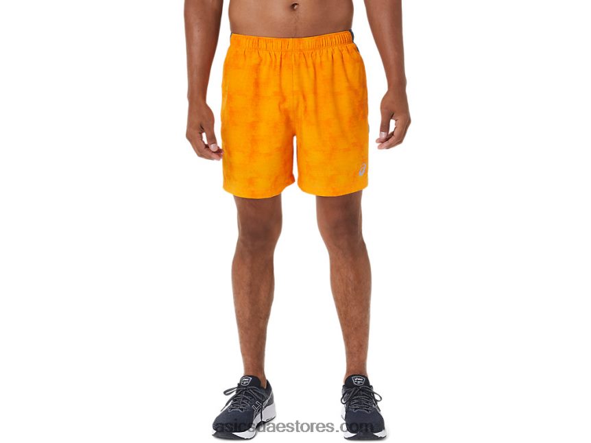 Asics التعادل صبغ العنبر الرجال 5in العلاقات العامة قصيرة 2N24DJ1039