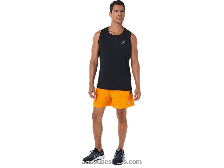 Asics التعادل صبغ العنبر الرجال 5in العلاقات العامة قصيرة 2N24DJ1039
