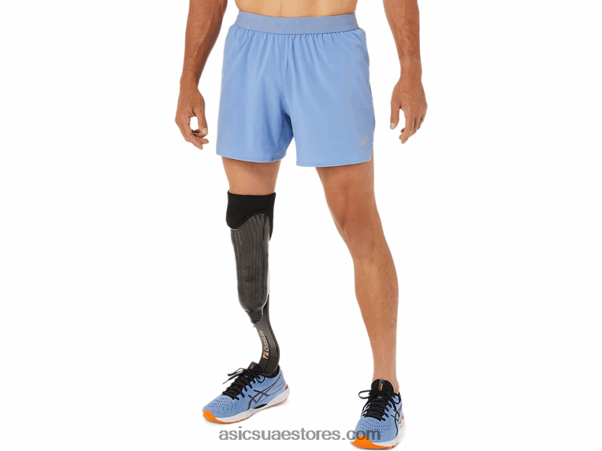 Asics الانسجام الأزرق طريق الرجال 5in قصير 2N24DJ1321