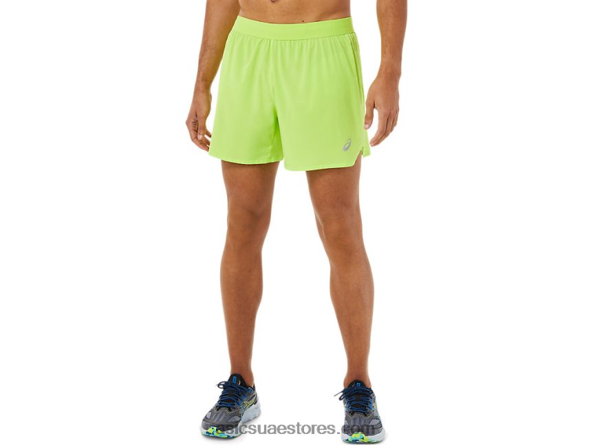 Asics الخطر الأخضر طريق الرجال 5in قصير 2N24DJ1494