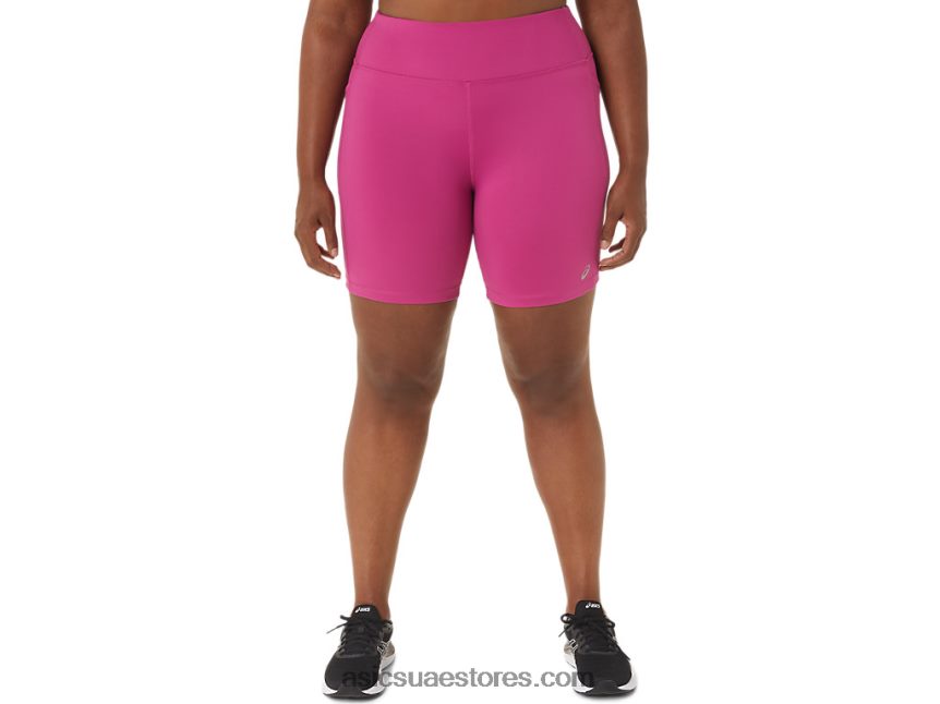 Asics الفوشيه الأحمر المرأة قصيرة المدى 5in مع جيوب 2N24DJ3291