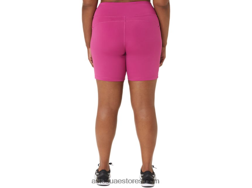 Asics الفوشيه الأحمر المرأة قصيرة المدى 5in مع جيوب 2N24DJ3291
