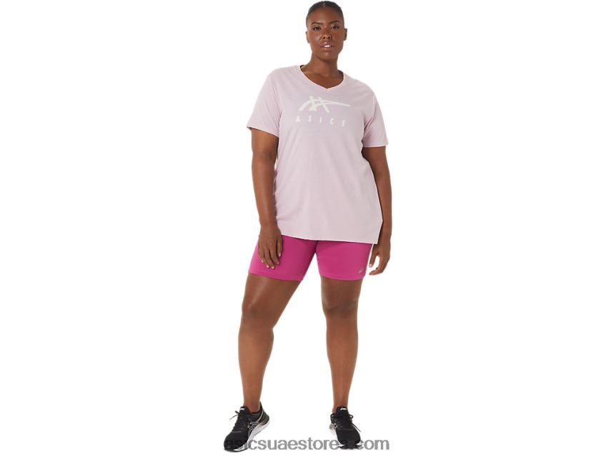 Asics الفوشيه الأحمر المرأة قصيرة المدى 5in مع جيوب 2N24DJ3291