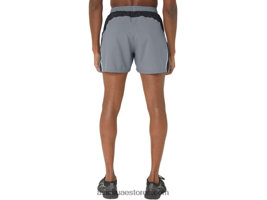 Asics صخرة صخرية / أداء أسود الرجال 5in العلاقات العامة قصيرة 2.0 2N24DJ293