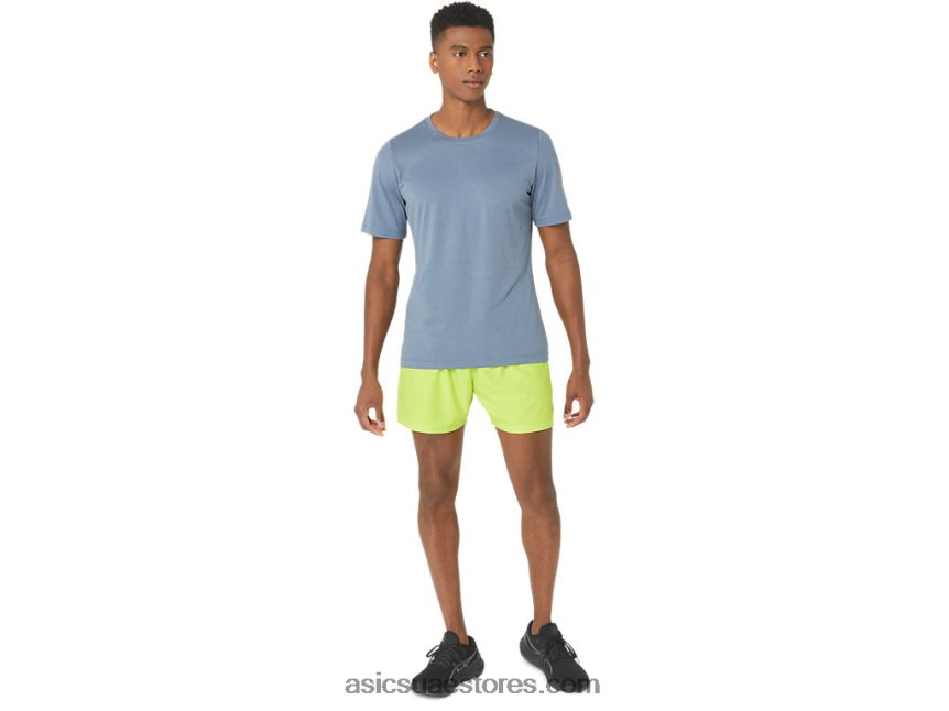 Asics نكهة الليمون الحامض ناغاشي تك الرجال 5in العلاقات العامة قصيرة 2.0 2N24DJ297