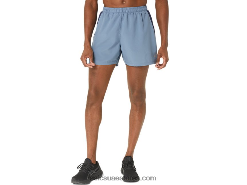 Asics الأزرق الصلب الرجال 5in العلاقات العامة قصيرة 2.0 2N24DJ33