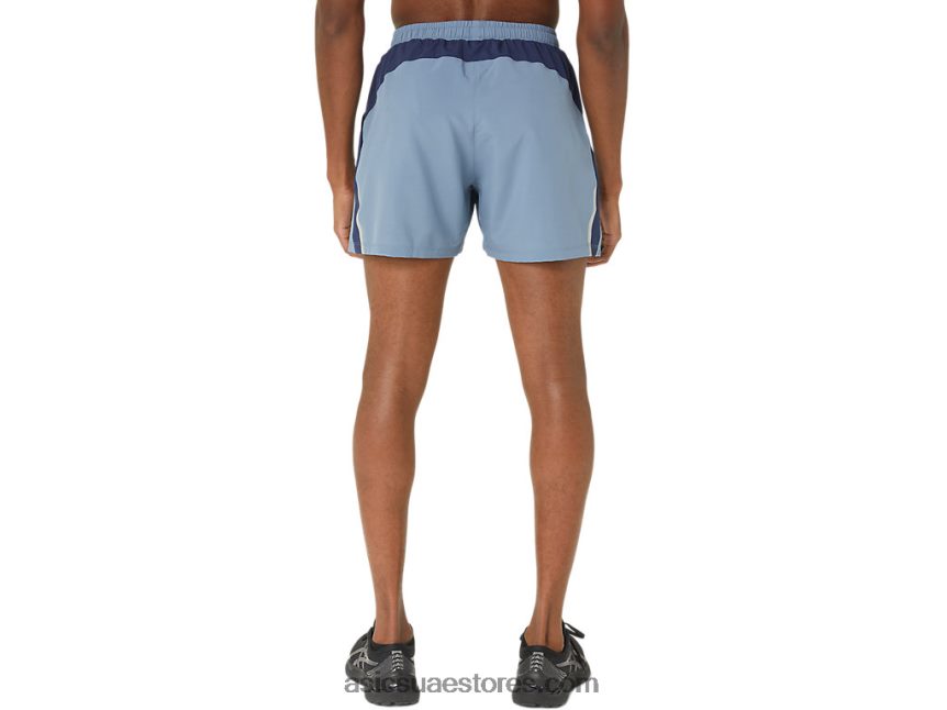 Asics الأزرق الصلب الرجال 5in العلاقات العامة قصيرة 2.0 2N24DJ33
