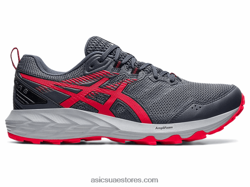 Asics ناقل رمادي / أحمر كهربائي جل سونوما 6 2N24DJ1777