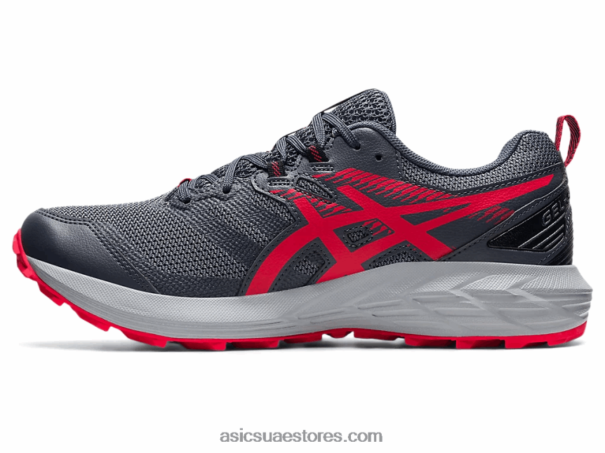 Asics ناقل رمادي / أحمر كهربائي جل سونوما 6 2N24DJ1777