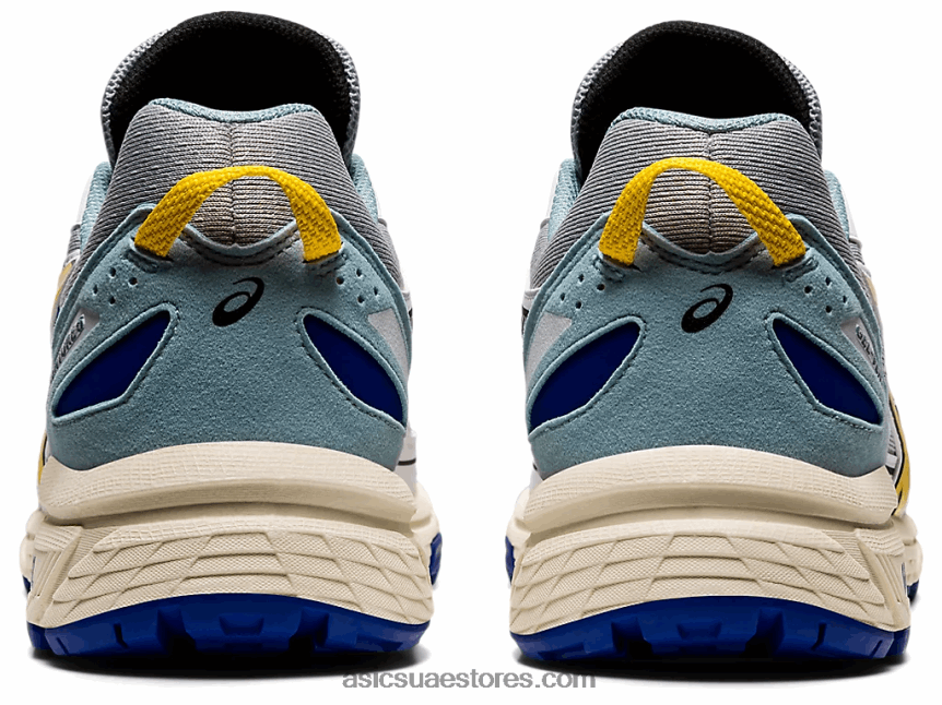 Asics رمادي بيدمونت / أصفر نابض بالحياة جل فينشر 6 2N24DJ1823