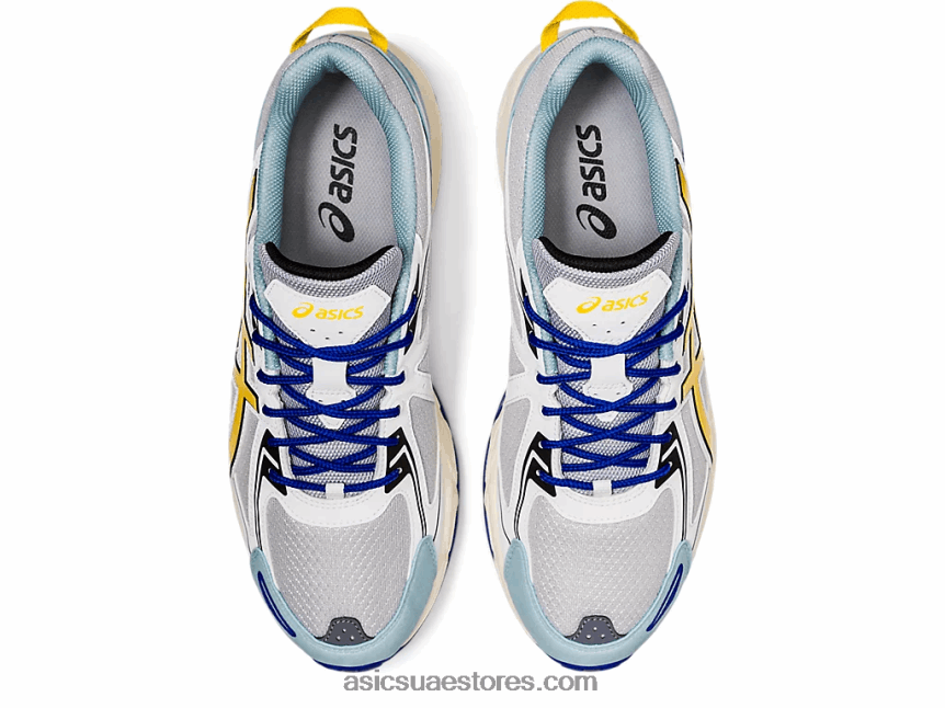 Asics رمادي بيدمونت / أصفر نابض بالحياة جل فينشر 6 2N24DJ1823
