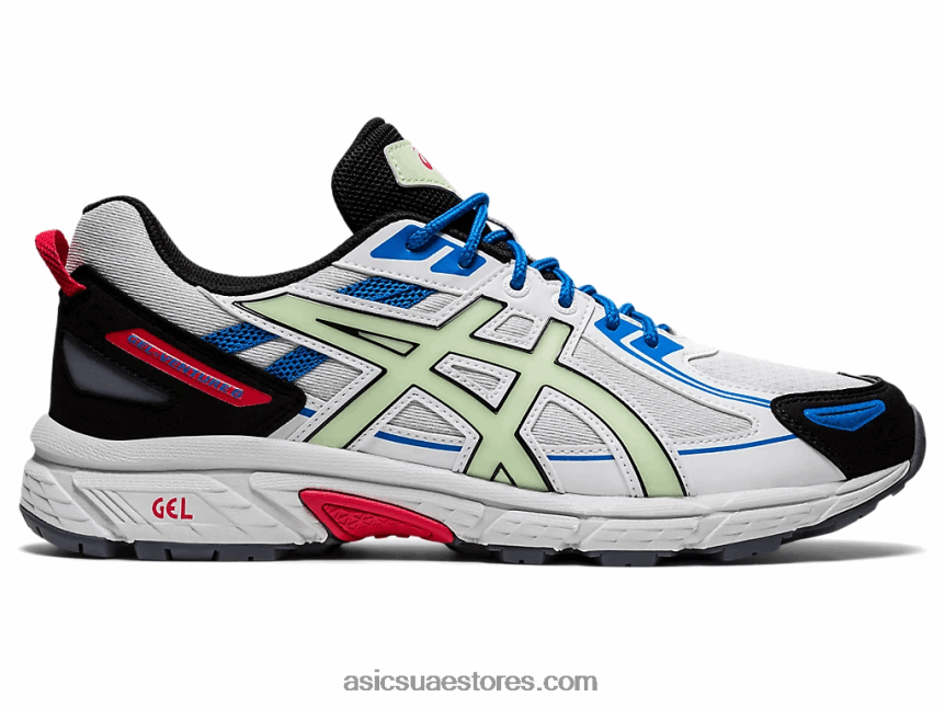 Asics الرمادي الجليدي / الأخضر الهامس جل فينشر 6 2N24DJ1831