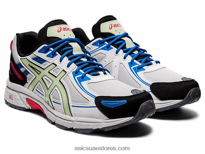Asics الرمادي الجليدي / الأخضر الهامس جل فينشر 6 2N24DJ1831