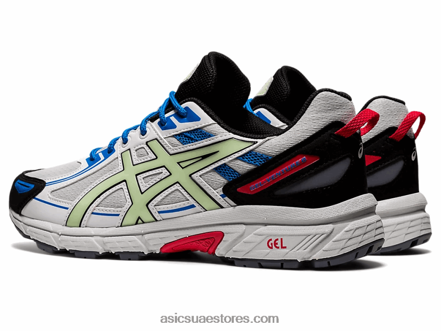 Asics الرمادي الجليدي / الأخضر الهامس جل فينشر 6 2N24DJ1831