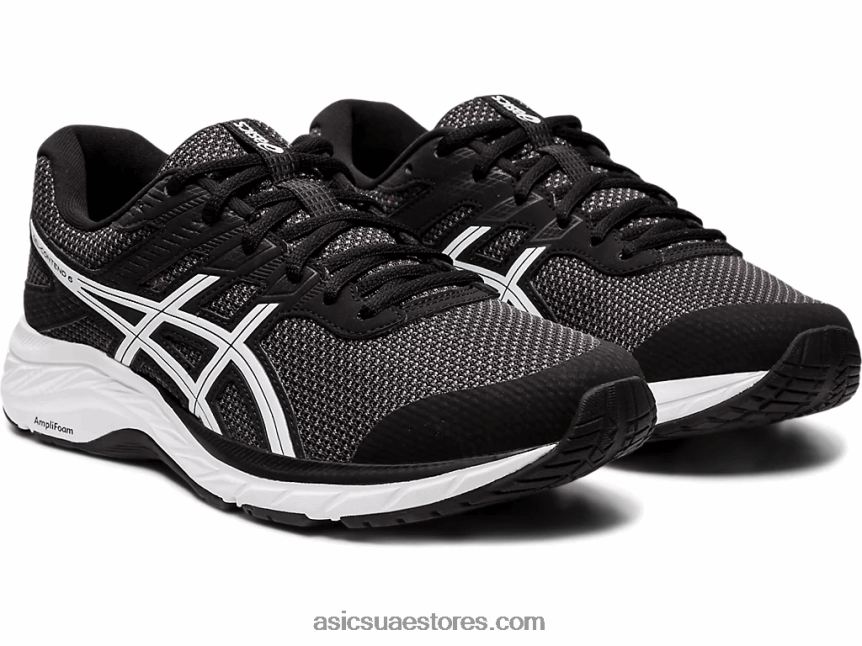 Asics الجرافيت الرمادي / الأبيض جل مضاد 6 تويست 2N24DJ2584