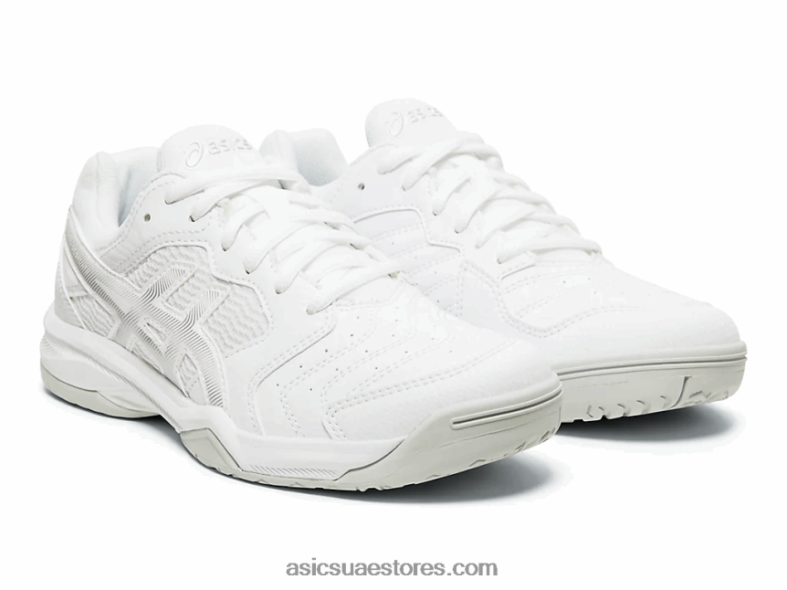 Asics أبيض فضي جل تكريس 6 2N24DJ2592