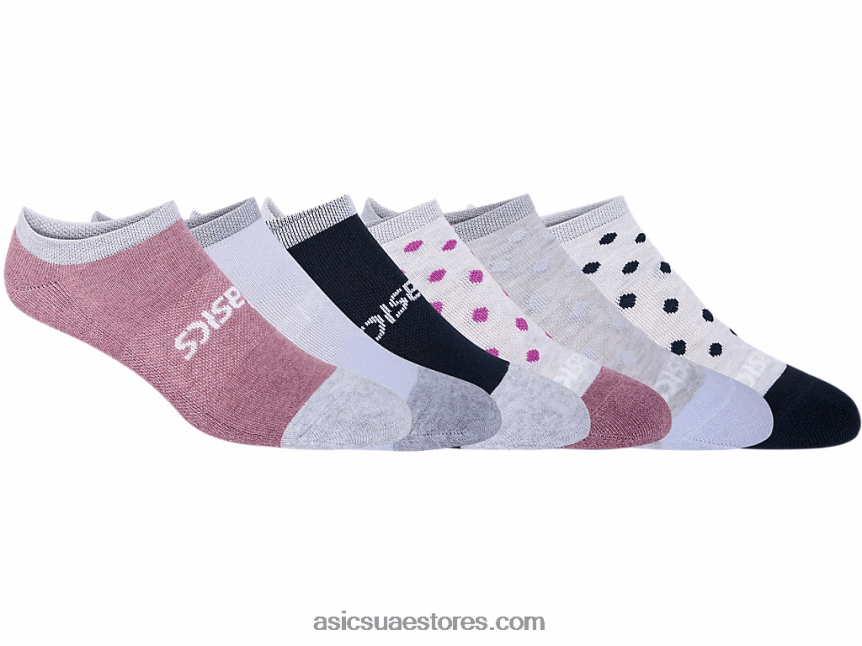 Asics أزرق / بنفسجي متنوع عبوة من 6 جورب تسريع للنساء 2N24DJ3455