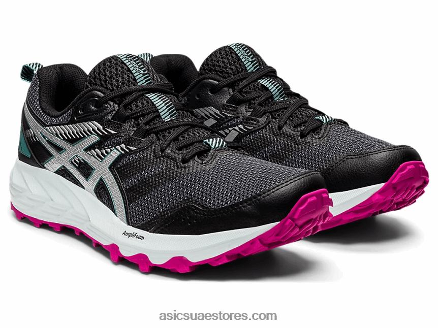 Asics أسود / فضي نقي جل سونوما 6 2N24DJ3558