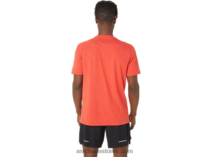 Asics هيذر الأحمر الكلاسيكي تي شيرت بيسبول للجنسين 77 2N24DJ99
