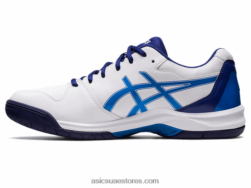 Asics أبيض / أزرق كهربائي جل تكريس 7 2N24DJ1148