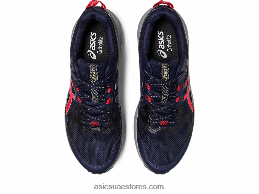 Asics منتصف الليل / أحمر كهربائي جل سونوما 7 2N24DJ116