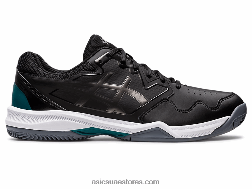 Asics أسود / جونميتال جل تكريس 7 طين 2N24DJ1242