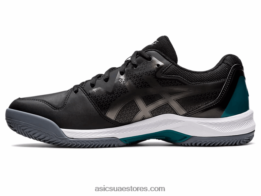 Asics أسود / جونميتال جل تكريس 7 طين 2N24DJ1242