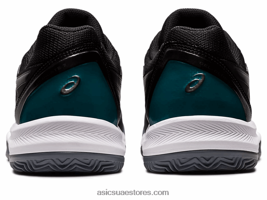Asics أسود / جونميتال جل تكريس 7 طين 2N24DJ1242
