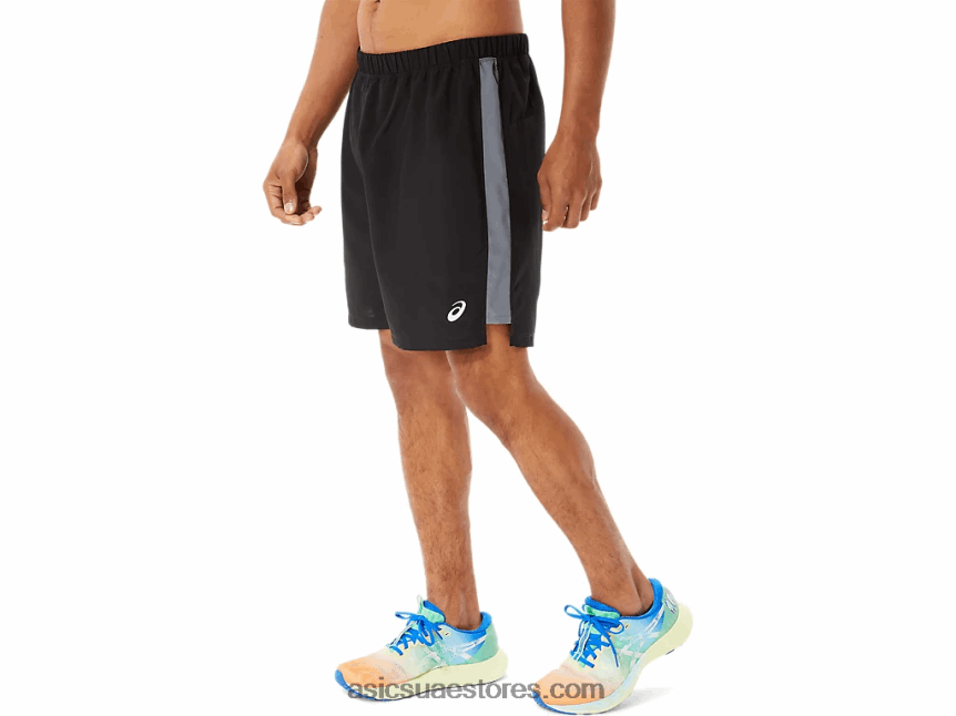 Asics أسود الأداء مجموعة جاهزة للرجال مقاس 7 بوصة 2N24DJ1344