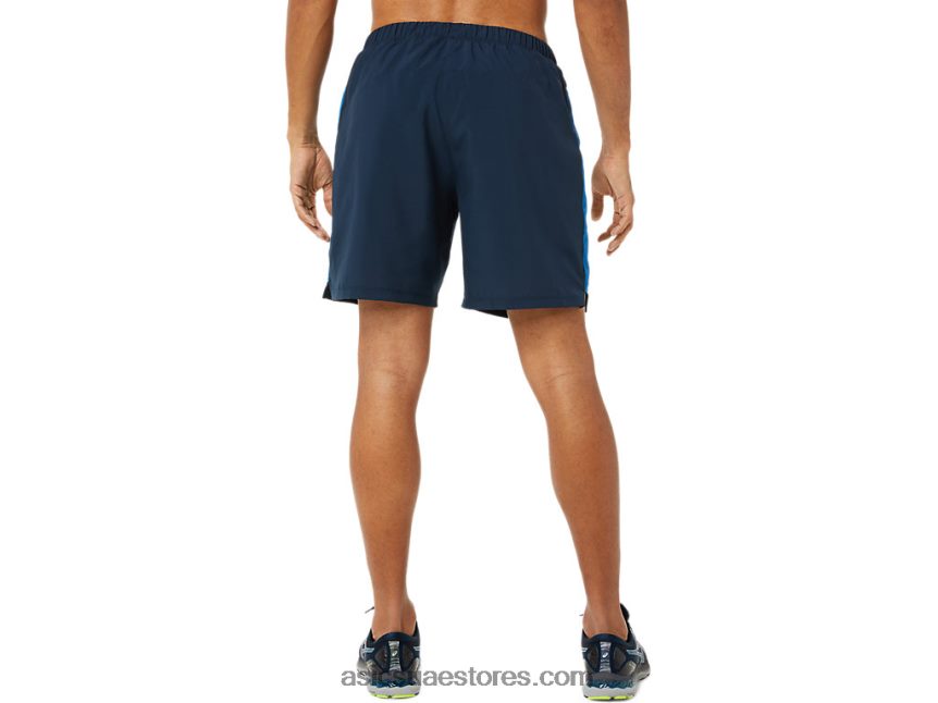 Asics الأزرق الفرنسي / محرك البحيرة مجموعة جاهزة للرجال 7 بوصة قصيرة 2N24DJ1395