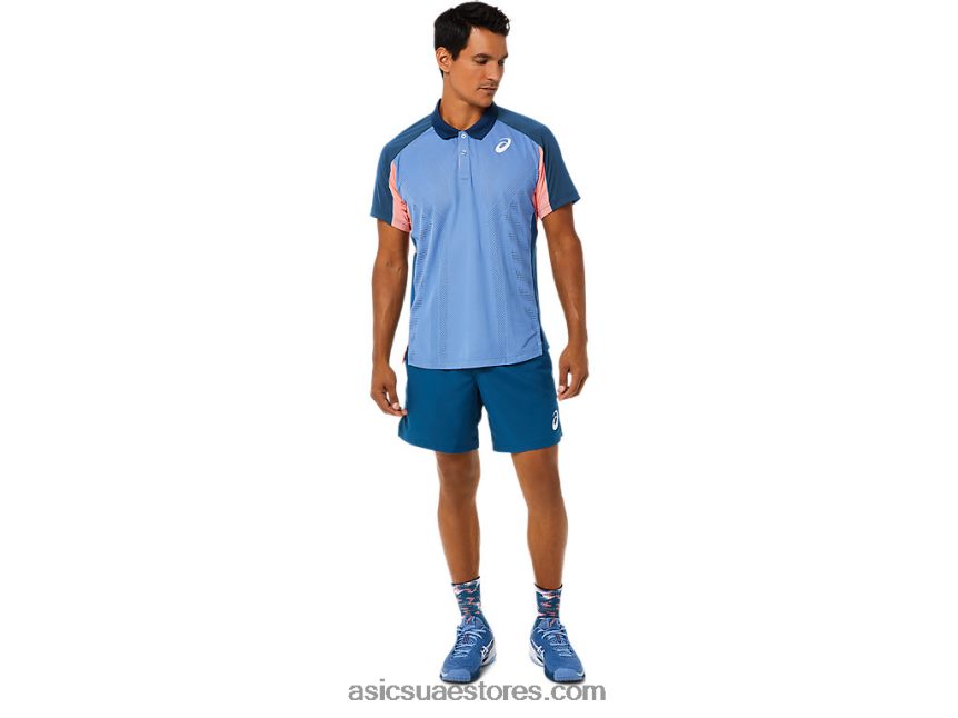 Asics النيلي الفاتح مباراة رجال 7 بوصة قصيرة 2N24DJ1491