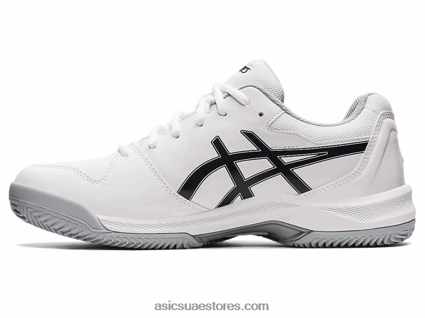 Asics أبيض أسود جل تكريس 7 طين 2N24DJ1583