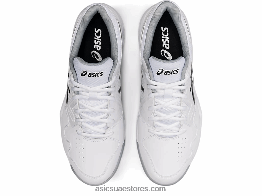 Asics أبيض أسود جل تكريس 7 طين 2N24DJ1583